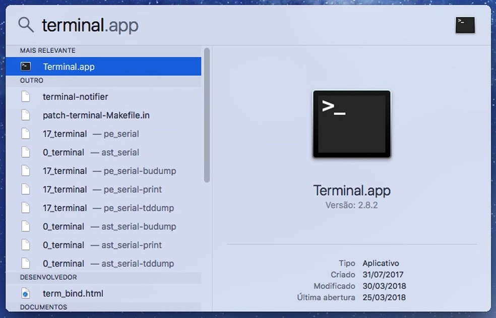 Using terminal mac
